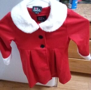 Little girls size 4 2 piece Christmas Dress